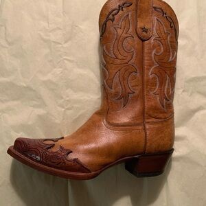 Tony Lama Ladies Vaquero Tan Santa Fe Western Boots 7B